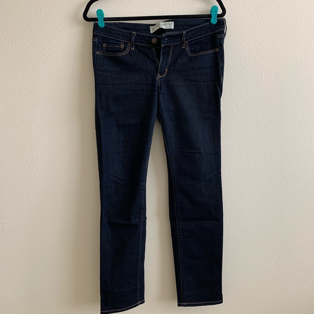 Dark Blue Denim A&F Jeans